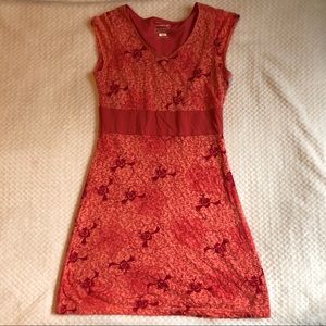 MERRELL Red and Orange Floral Dress